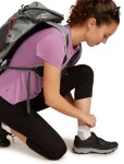 Dámské merino turistické ponožky ICEBREAKER Wmns Hike+ Light Mini, Ecru Heather/Alloy velikost: 41-43 (L)