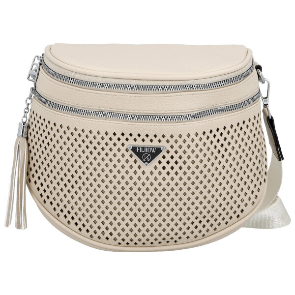 Trendy dámská koženková ledvinka Ida, béžová