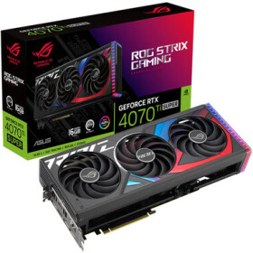 ASUS GeForce RTX 4070 Ti SUPER ROG STRIX 16GB / 2340-2670 MHz / 16GB GDDR6X / 256-bit / 2x HDMI + 3x DP / (16) (90YV0KG1-M0NA00)