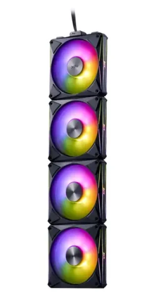 ADATA XPG Hurricane MAG 120 černá / Ventilátor / 4 ks / 120 mm / ARGB / PWM / 2000 RPM (75261543)
