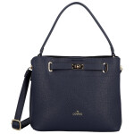 Luxusní dámská koženková kabelka do ruky Candice, tmavě modrá