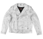 Pánská Kožená Bunda Křivák White Dragon Brixton Bílá Velikost: 8XL
