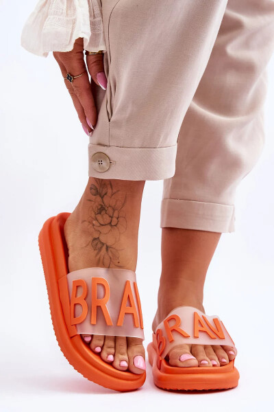 Dámské pantofle na platformě Orange Brave 41