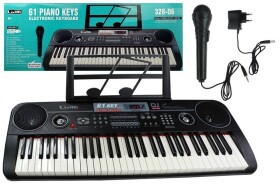 Mamido Velký keyboard pro děti USB vstup + mikrofon