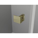 MEXEN/S - Lunar-F skládací sprchové dveře levé 65, transparent, zlatá 836-065-000-50-00-L