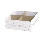 Chic Antique Dárková krabice Stars White – set 3 ks, bílá barva, papír