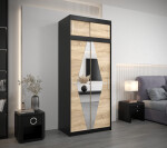 Šatní skříň Abi Bo s nástavcem Barva korpusu: Dub artisan, Rozměry: 250 cm, Dveře: Dub artisan