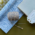 House Doctor Provázek Sand 50 m, béžová barva, textil