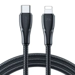 Joyroom S-CL020A11 Nabíjecí kabel USB-C (M) - Lightning (M) 20W 0.25m černá (S-CL020A11 0.25m LB)