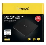 Intenso EOD 400D Slim černá / Externí DVD vypalovačka / USB 3.2 Gen1 / 8x DVD / 24x CD (5401400)