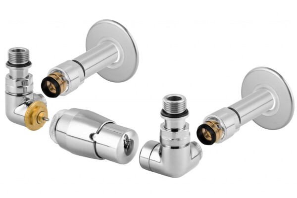 HOPA - CLASSIC-SET, rohový ventil (Z2) - Barva - Chrom, Varianta - Levá RDCLASSICSETLC