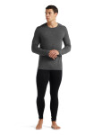 Pánské merino triko ICEBREAKER Mens 260 Tech LS Crewe, Gritstone HTHR velikost: XXL