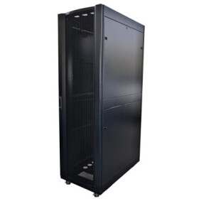 LEXI-Net 19" stojanový rozvaděč 42U 800x1000 rozebiratelný, kolečka, 1000kg, perforované dveře, černý EDF_1232333