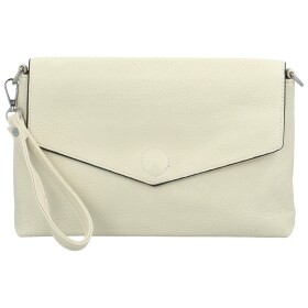 Stylová dámská koženková crossbody kabelka Loren, krémová