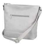Trendy dámská koženková crossbody kabelka Zeta, šedá new