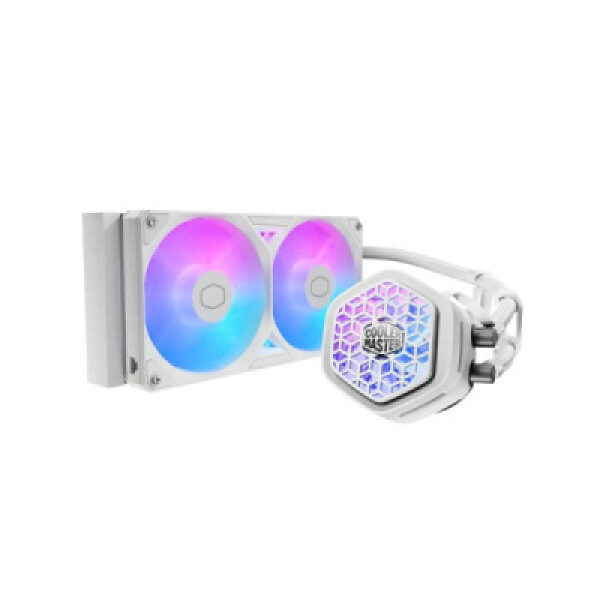 Cooler Master vodní chladič MasterLiquid Atmos II VRM 240, 2x120mm, LGA1851, AM5, bílá EDF_1566547