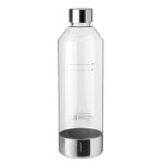 Stelton Náhradní lahev k výrobníku perlivé vody Brus Stelton Steel 1,15 l, stříbrná barva, čirá barva, kov, plast