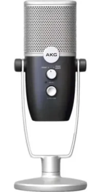 AKG Ara stříbrná/modrá / Mikrofon / USB / 24 bit / 96 kHz / stolní stojan (ARA)