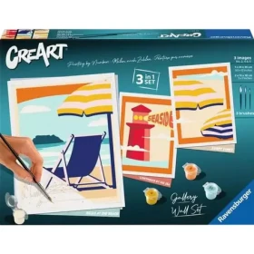 Ravensburger CreArt Gallery Wall Set – Na pláži – malování podle čísel