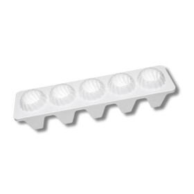 Silikonová forma na pečení/na mražené dezerty Cesil Ruská kupole 6 cm (na 5 ks) 6,5 cm