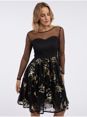 Orsay Černé dámské šaty s flitry - Dámské