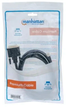 Manhattan černá / Kabel Mini DisplayPort na DVI-D / 1,8 m / Dual-Link / 60 Hz (152150)