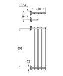 GROHE - QuickFix Start Cube Držák ručníků, chrom 41099000