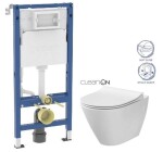 GEBERIT DuofixBasic bez tlačítka + WC CERSANIT CLEANON CITY 458.103.00.2 X CI1