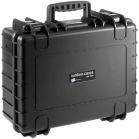 B&W Outdoor Case Type 5000 black, foam 5000/B/SI