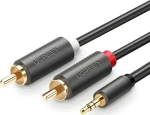 Ugreen 10513 Kabel Jack 3.5 mm - 2x RCA černá / Audio kabel / 5 m (10513)