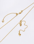 Maria Black Whirl Necklace Gold Gold