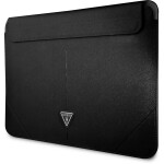 GUESS Saffiano Triangle Metal Logo Computer Sleeve 13 14 černá (3666339039868)