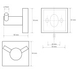 SAPHO - X-SQUARE dvojháček, chrom XQ201