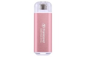 Transcend ESD300P Externí SDD 512GB růžová / USB-C 3.2 Gen 2 / R: 1050MBs / W: 950MBs (TS512GESD300P)