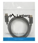 Lanberg CA-DPDP-10CC-0030-BK černá / Kabel DisplayPort / 3 m / 4K / DP 1.2 (CA-DPDP-10CC-0030-BK)