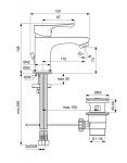 IDEAL STANDARD - Alpha Umyvadlová baterie s výpustí, chrom BC486AA