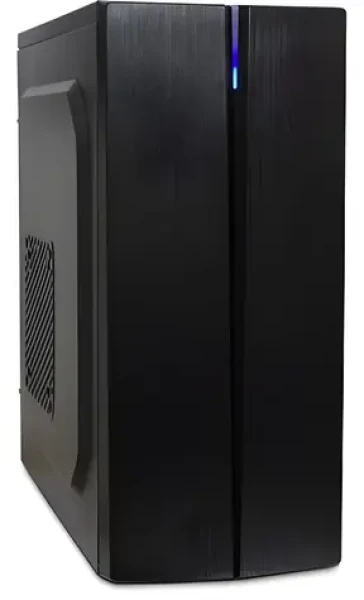 Inter-Tech B-48 černá / Skříň / Midi-Tower / ATX, mATX / modré podsvícení / bez zdroje (88881308)