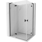 MEXEN/S - Mist-H L Duo sprchový kout dveře křídlové 110 x 100, transparent, černá 8A5L-110L-100P-70-00