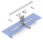 I-Drain - Linear 54 Nerezový sprchový žlab, délka 1200 mm, s hydroizolací ID4M12001X1