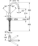 GROHE - Minta Dřezová baterie, chrom 32918000