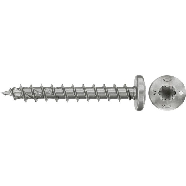 Fischer 574100 šrouby do dřevotřísky 4.5 mm 35 mm TX Nerezová ocel 200 ks