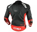Kožená bunda Xrc Moos 2.0 Hlt men blk/red/wht - 56 / červená