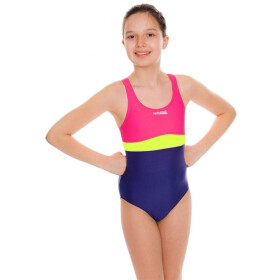 Aqua-speed Plavky Emily pro mládež růžové a fialové 146 cm