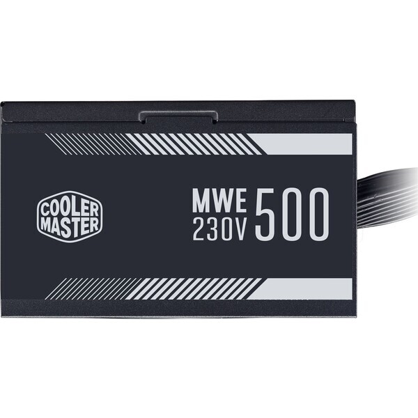 CoolerMaster MWE 500 White V2 / 500W / ATX 12V V2.52 / aktivní PFC / 80PLUS / 12cm fan (MPE-5001-ACABW-NL)