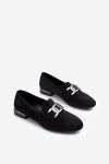 Dámské mokasíny s ozdobou černá Camilena 37