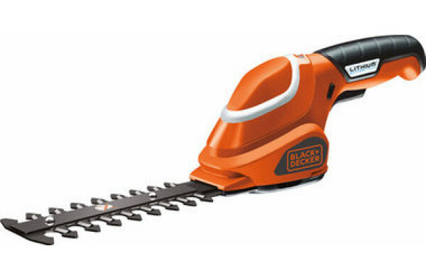 BlackDecker GLS300 / Aku Nůžky na keře / 3.6V / 1.1Ah / Délka čepele 15 cm / Rozteč zubů 8 mm (GSL300-QW)