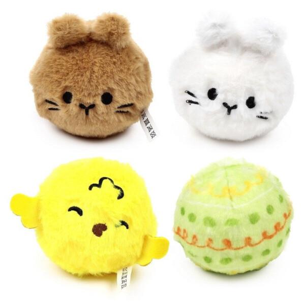 Plyšový skákací míček - Jaro, Králík, Kuřátko (mix)