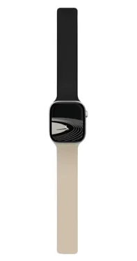 Moft Snap Duo bílo-černý / Řemínek / Silikonový / Apple Watch 1-11, SE-SE3, 38-42mm (MD025-1-42-JTBKBHWT)