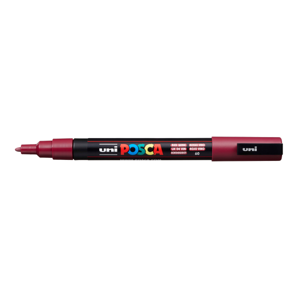 Popisovač Posca mm bordó