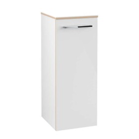 VILLEROY & BOCH - Avento Boční skříňka, 35x89x37 cm, 1 dvířka, Crystal White A89500B4